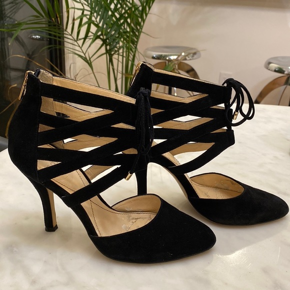 Isola Indira Black Suede Shoe - Picture 2 of 8